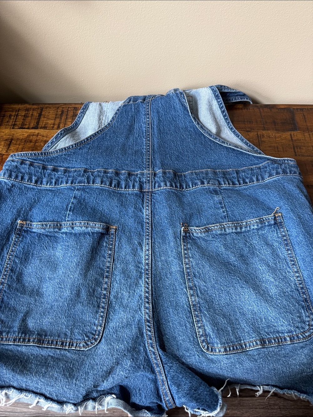 No Boundaries Blue Denim Short Overalls - Like New - Picture 5 of 6